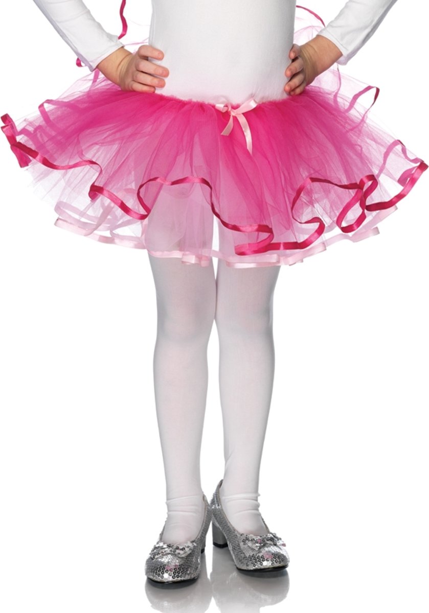 Kinder Tutu met Lint Roze | 3 tot 6 jaar